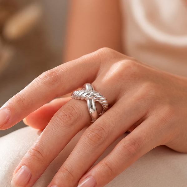 Anillo Aristocrazy trenzado en Plata 925
