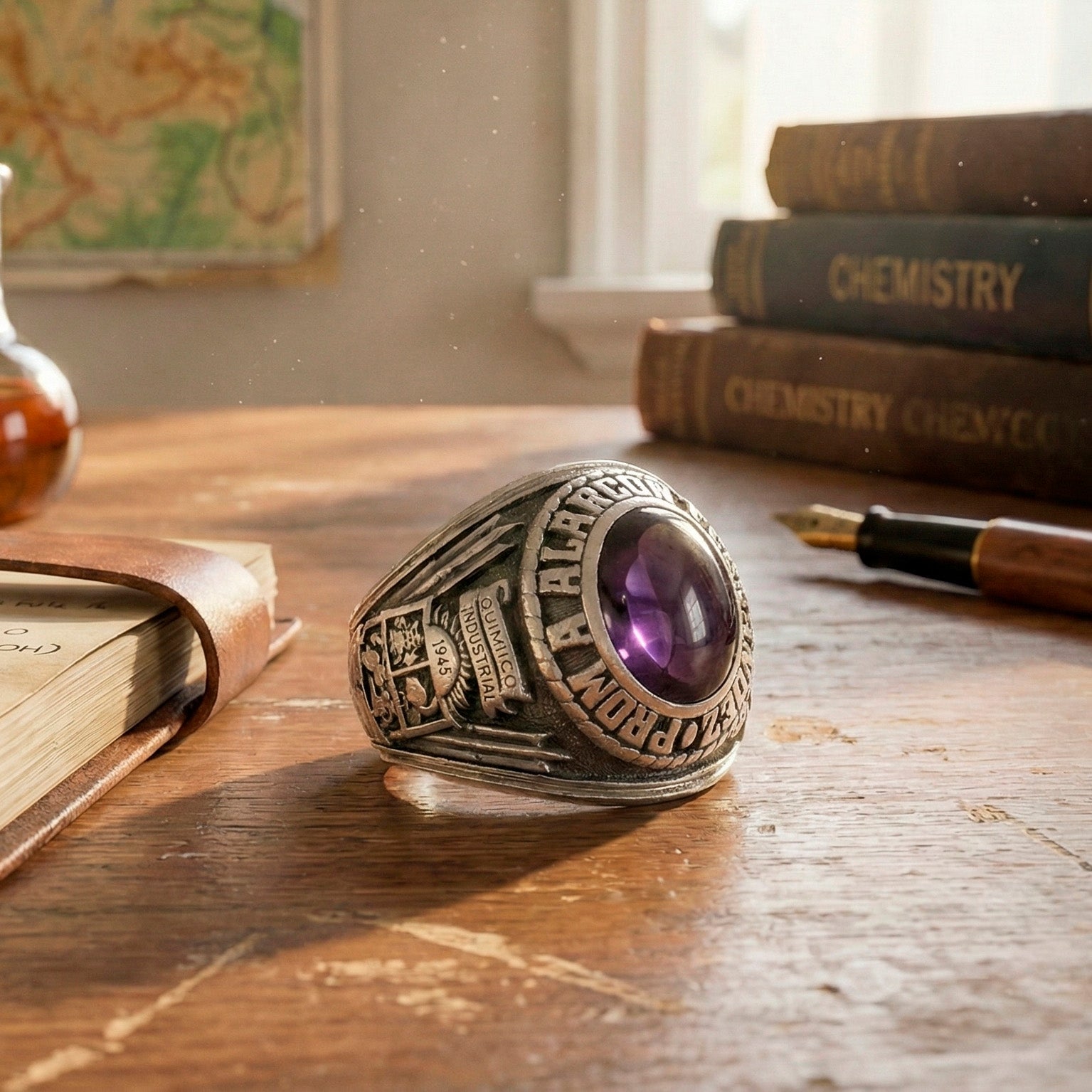 Anillo Josten's de graduación Universidad Química Industrial Venezuela 1974-1978