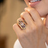 Anillo lanzadera de oro 18k 750
