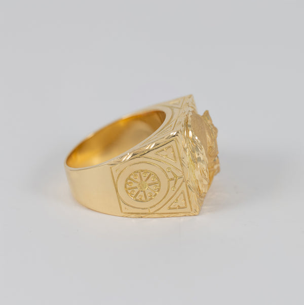 Anillo caballo de oro 18k 750