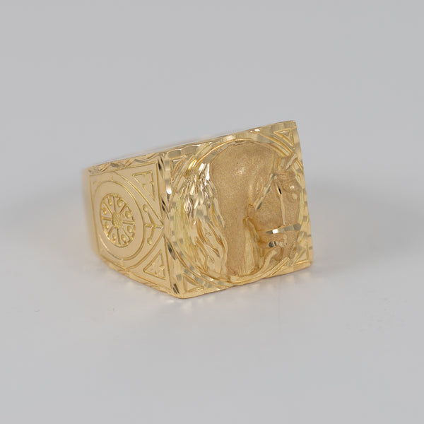 Anillo caballo de oro 18k 750
