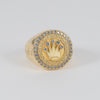 Anillo corona de oro 18k 750