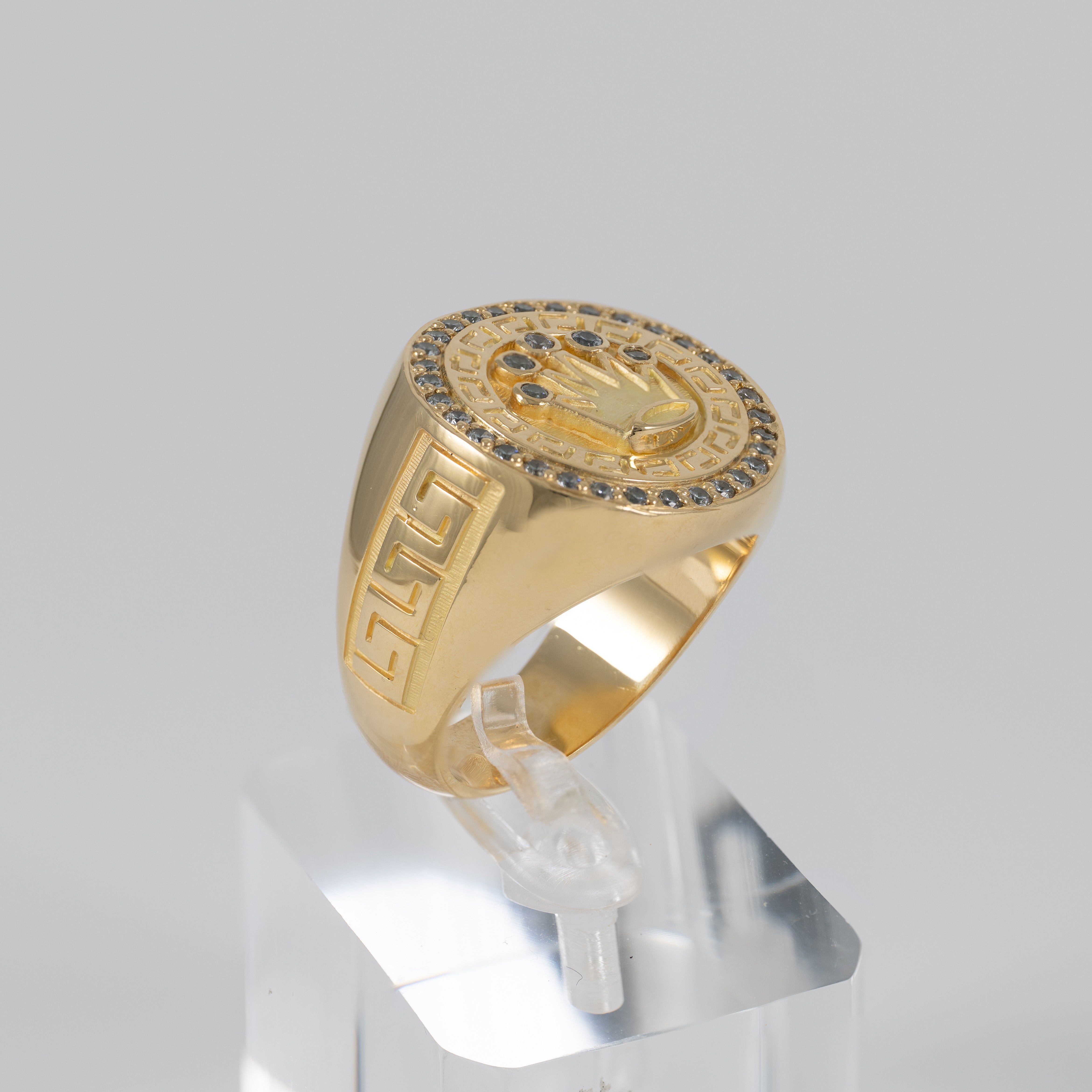 Anillo corona de oro 18k 750