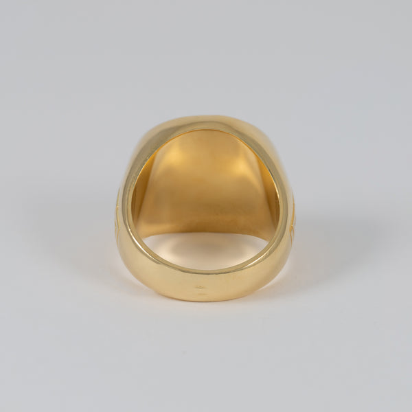 Anillo corona de oro 18k 750