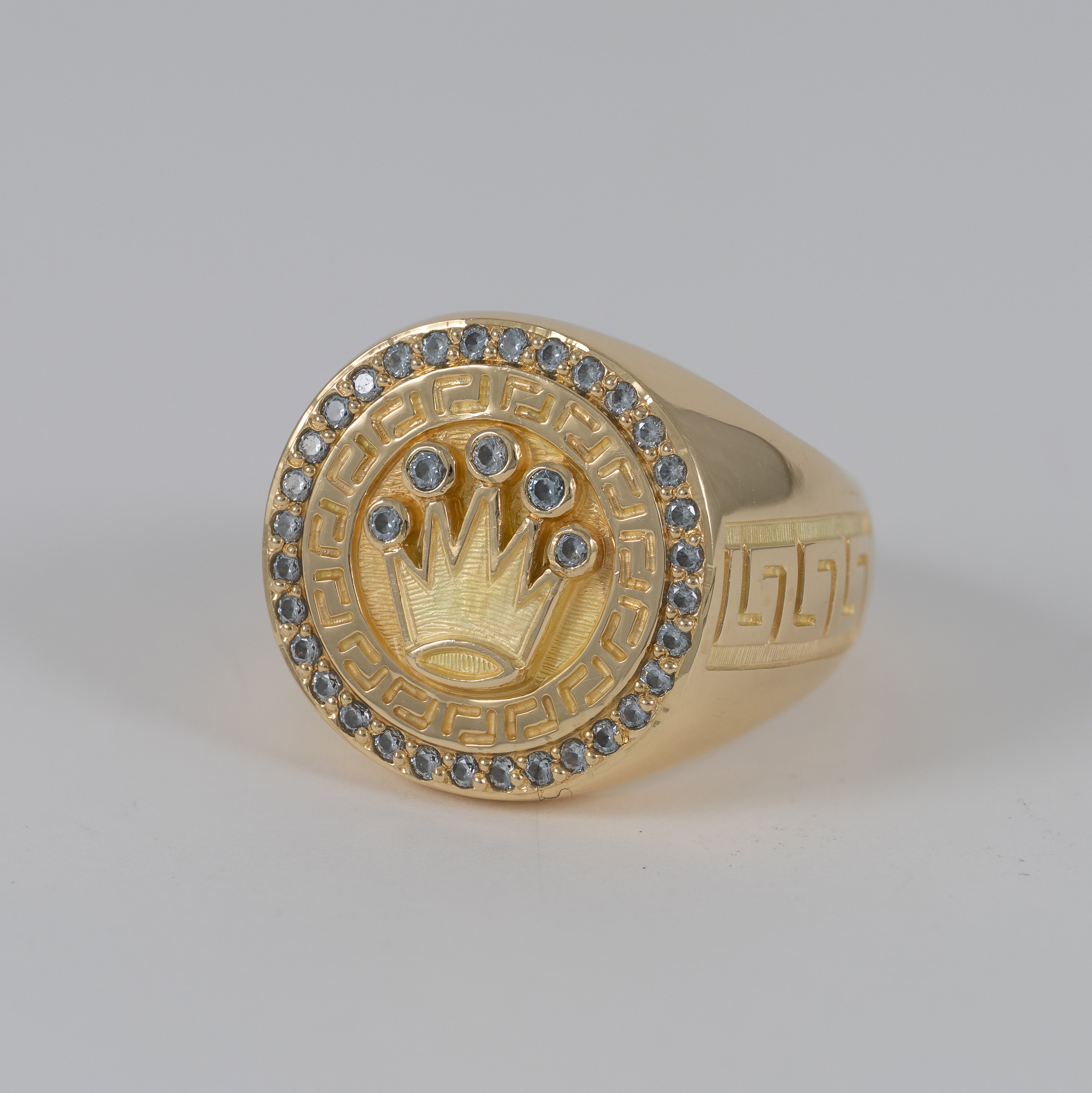 Anillo corona de oro 18k 750