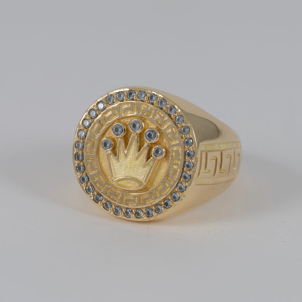 Anillo corona de oro 18k 750