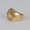 Anillo corona de oro 18k 750