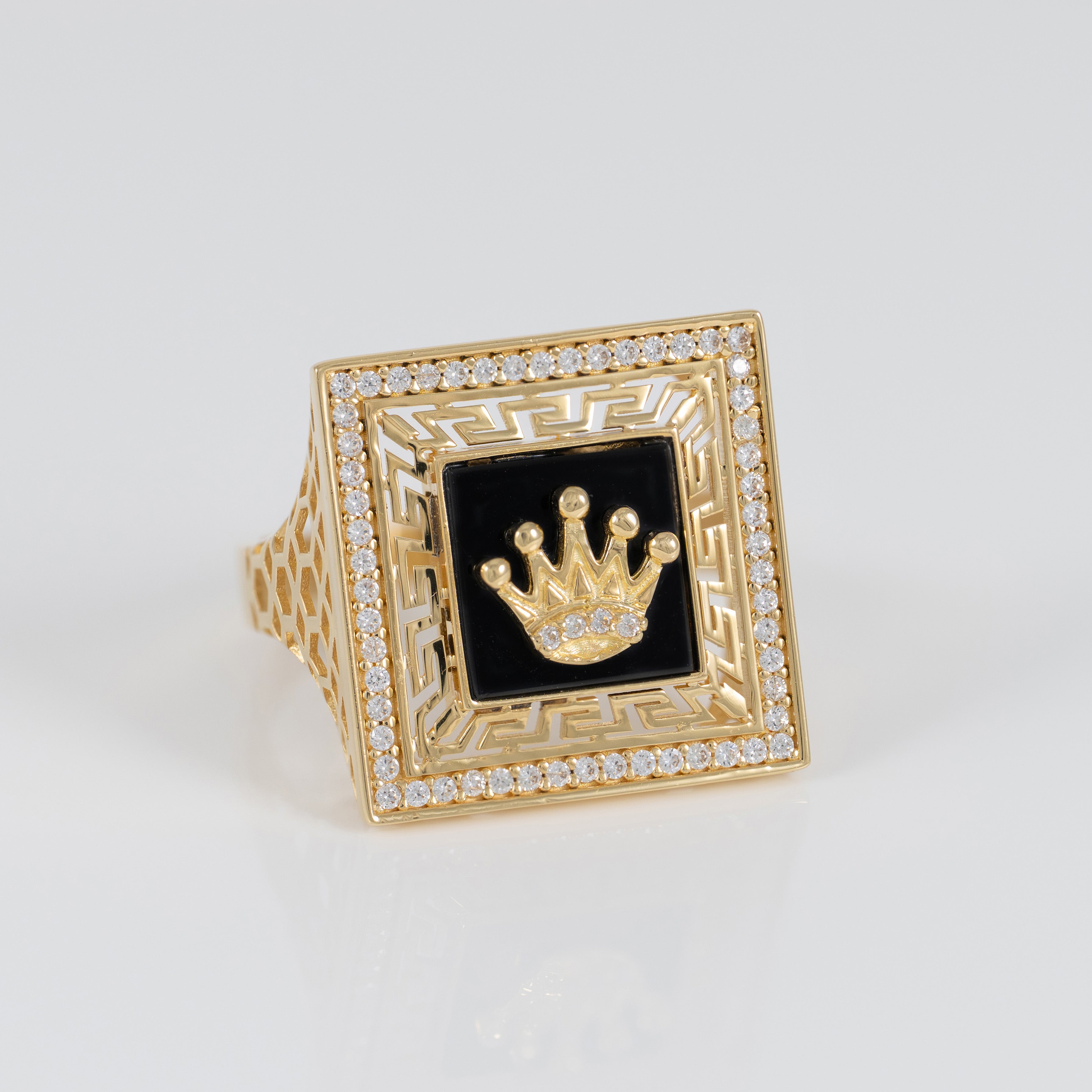 Anillo corona de oro 18k 750