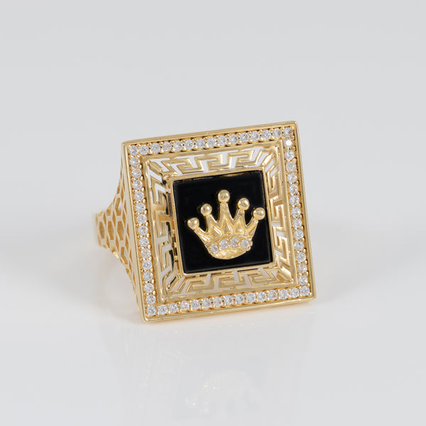 Anillo corona de oro 18k 750