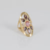 Anillo lanzadera de oro 18k 750
