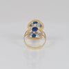 Anillo lanzadera de oro 18k 750