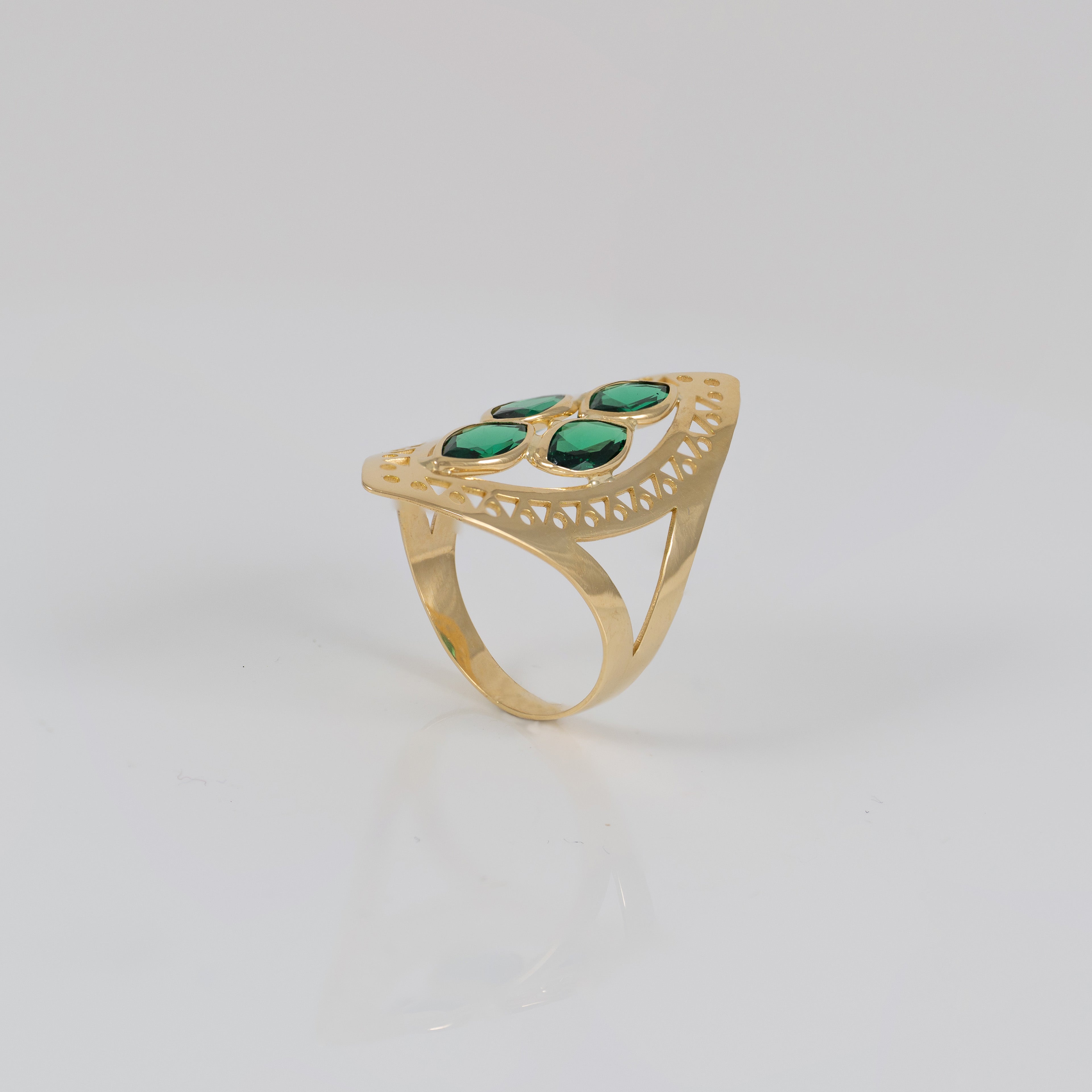 Anillo lanzadera de oro 18k 750
