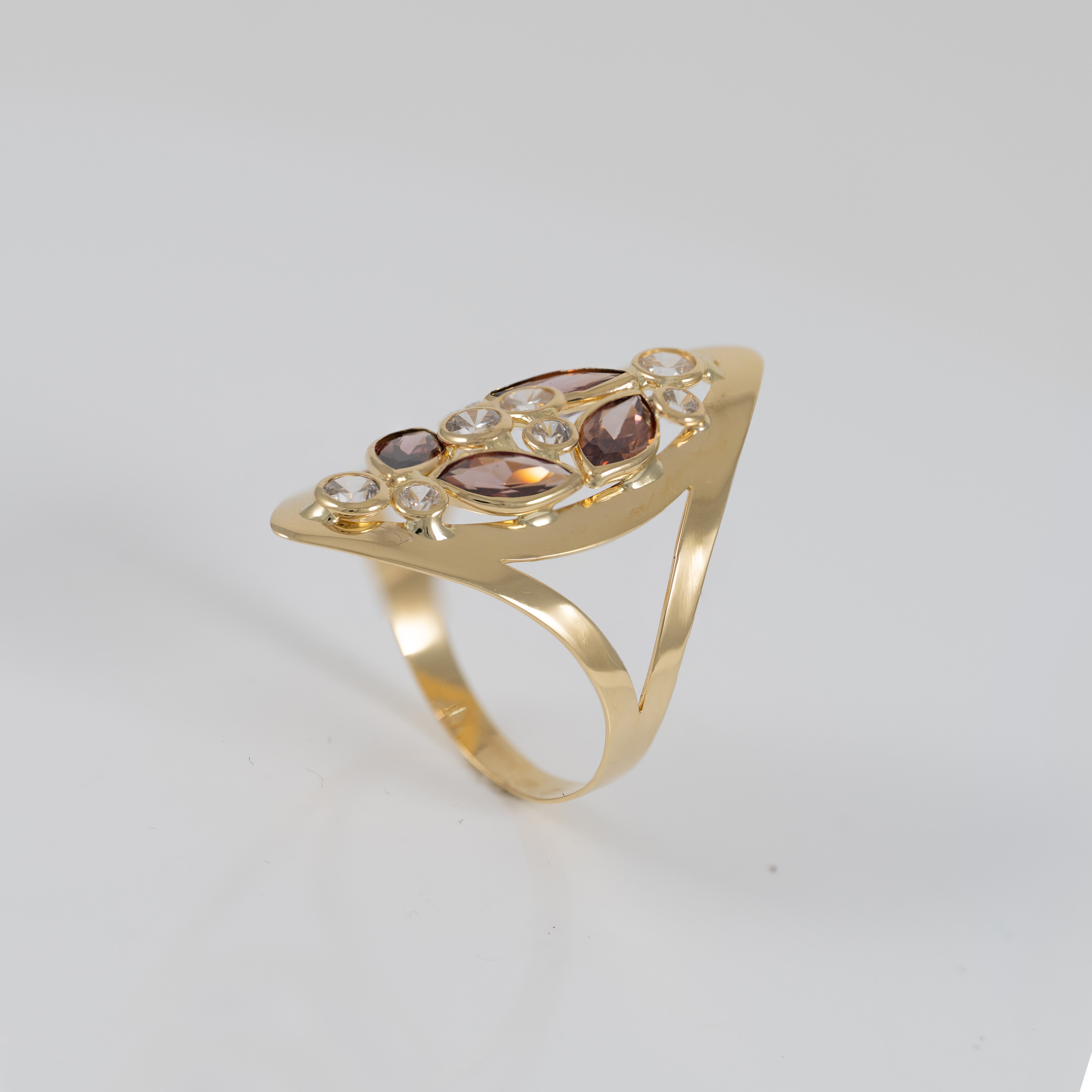 Anillo lanzadera de oro 18k 750