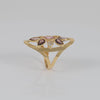 Anillo lanzadera de oro 18k 750
