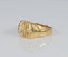 Anillo Dólar de oro amarillo 18k