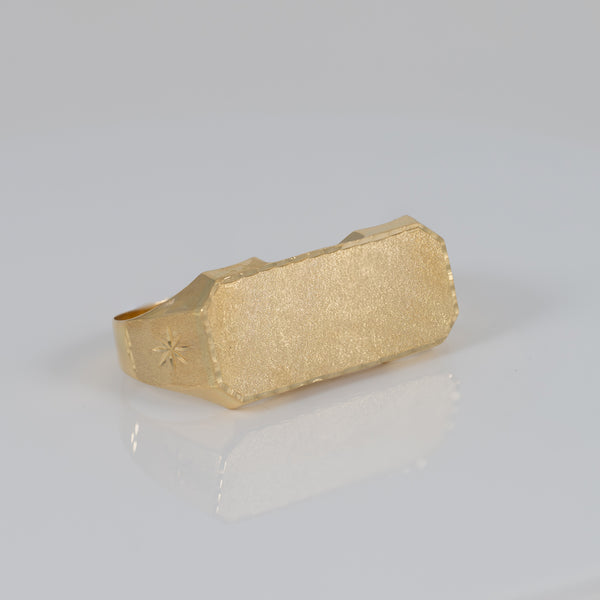 Anillo 2 dedos de oro 18k 750