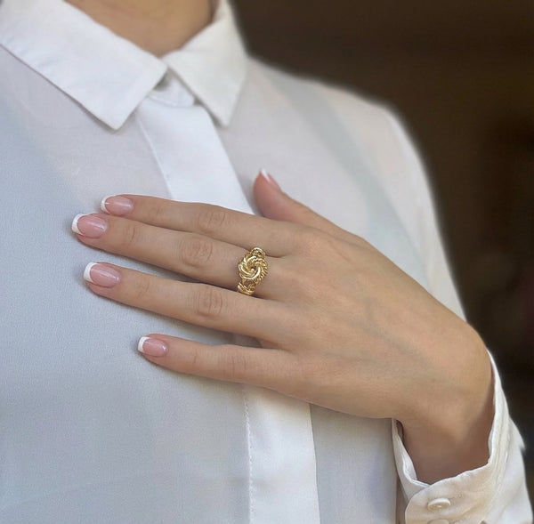 Anillo nudo oro 18k 750