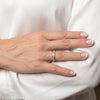 Anillo oro blanco 18k con brillantes