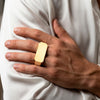Anillo 2 dedos de oro 18k 750