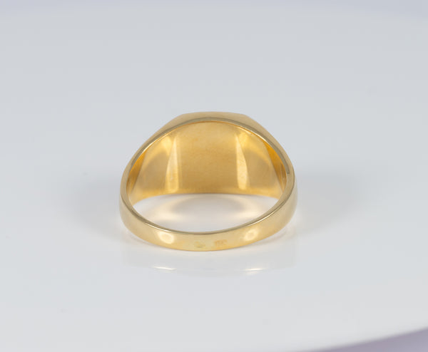 Anillo Dólar de oro amarillo 18k