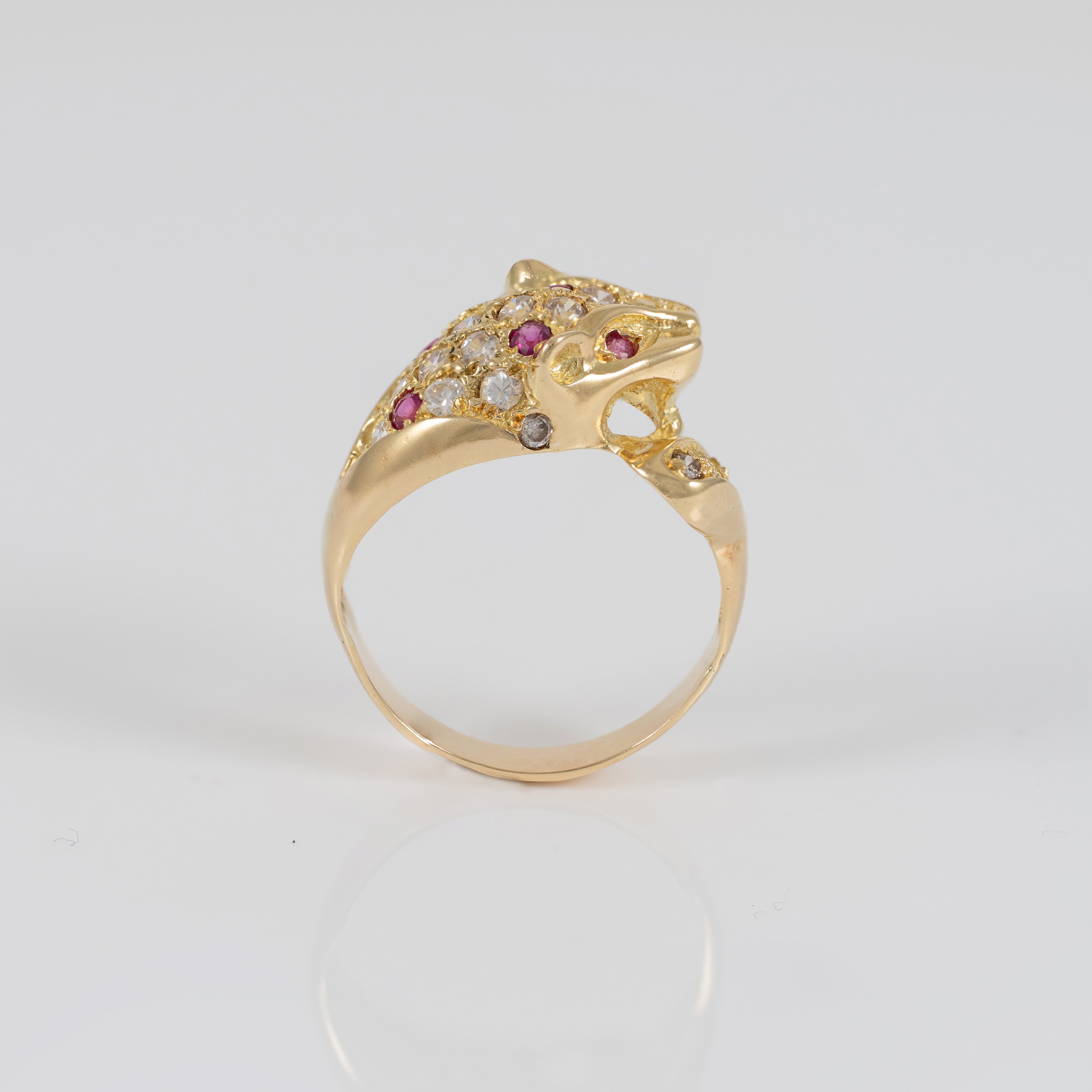 Anillo pantera oro 18k 750
