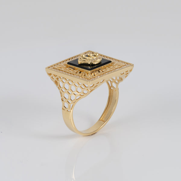 Anillo corona de oro 18k 750