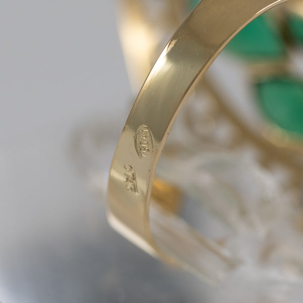 Anillo lanzadera de oro 18k 750