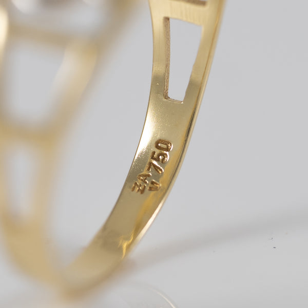 Anillo oro 18k 750