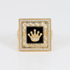 Anillo corona de oro 18k 750