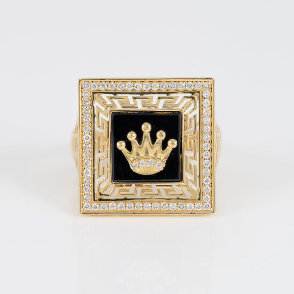 Anillo corona de oro 18k 750