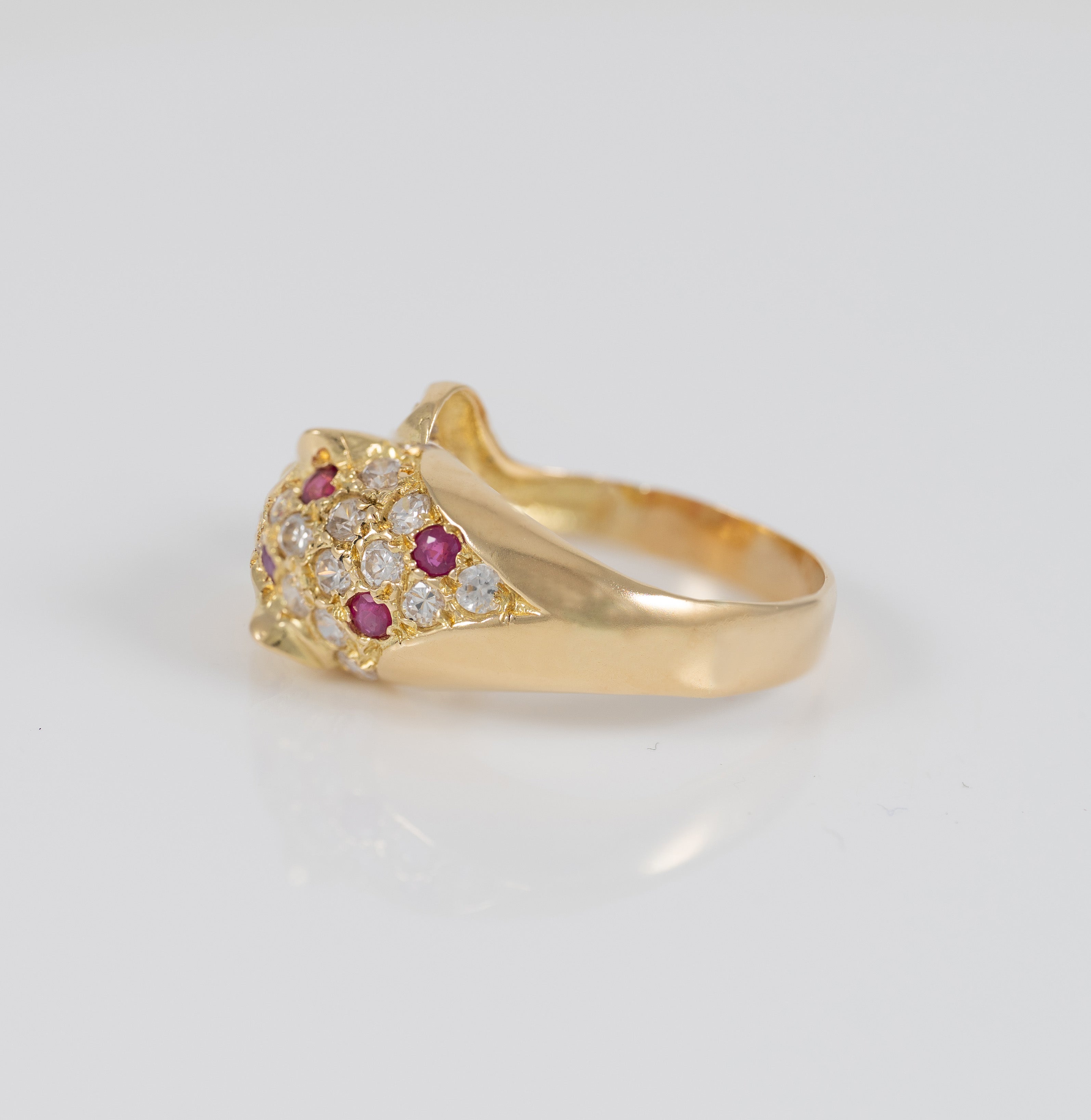 Anillo pantera oro 18k 750