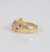 Anillo pantera oro 18k 750