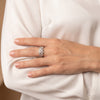 Anillo oro blanco 18k con brillantes