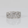 Anillo oro blanco 18k con brillantes