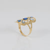 Anillo lanzadera de oro 18k 750