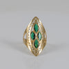 Anillo lanzadera de oro 18k 750