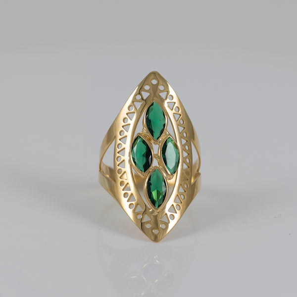 Anillo lanzadera de oro 18k 750