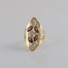 Anillo lanzadera de oro 18k 750