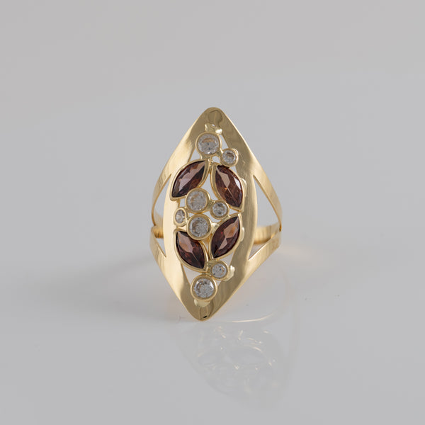 Anillo lanzadera de oro 18k 750