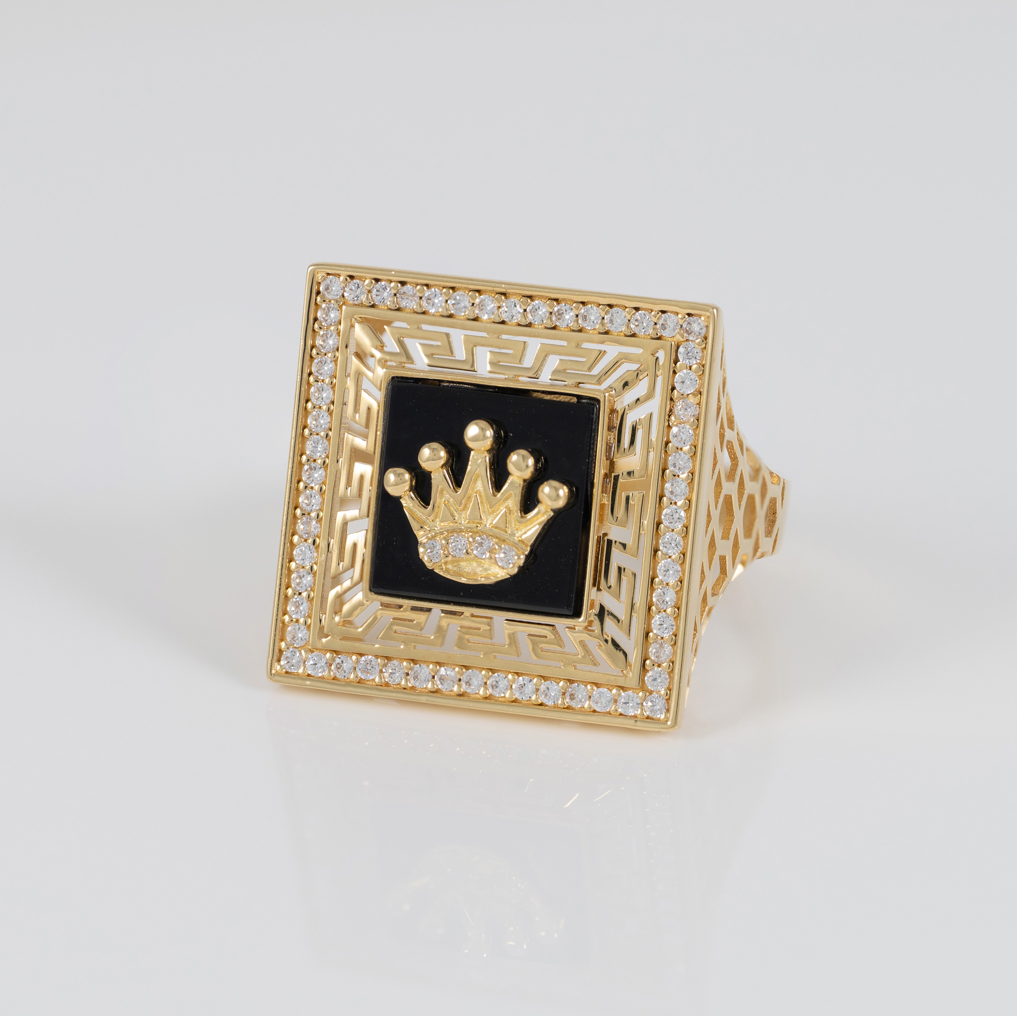 Anillo corona de oro 18k 750