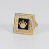 Anillo corona de oro 18k 750