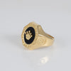Anillo corona de oro 18k 750