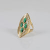 Anillo lanzadera de oro 18k 750