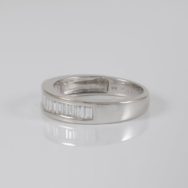 Anillo oro blanco 18k con brillantes