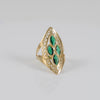 Anillo lanzadera de oro 18k 750
