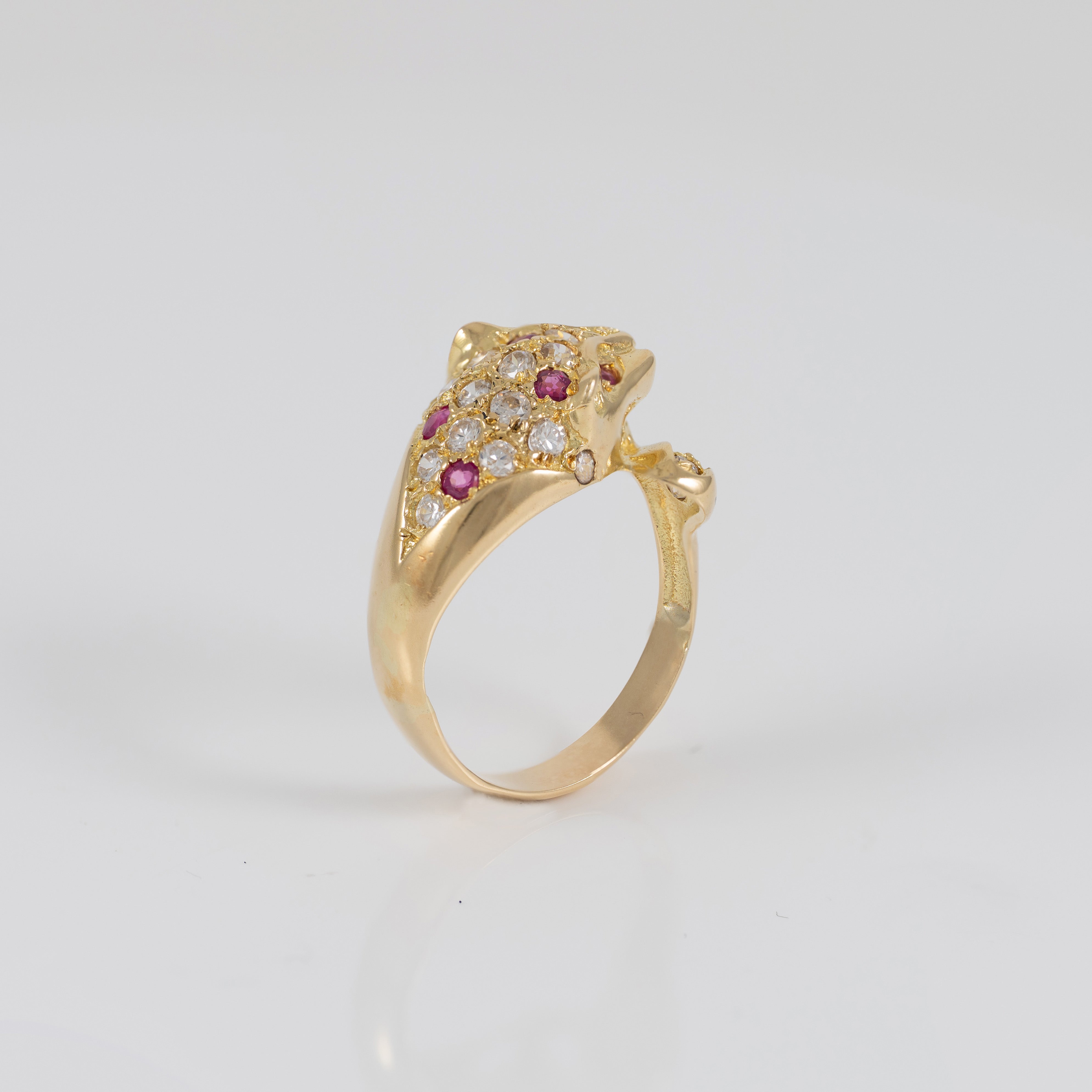 Anillo pantera oro 18k 750