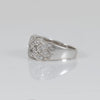 Anillo oro blanco 18k con brillantes