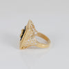 Anillo corona de oro 18k 750