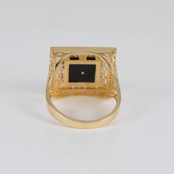 Anillo corona de oro 18k 750