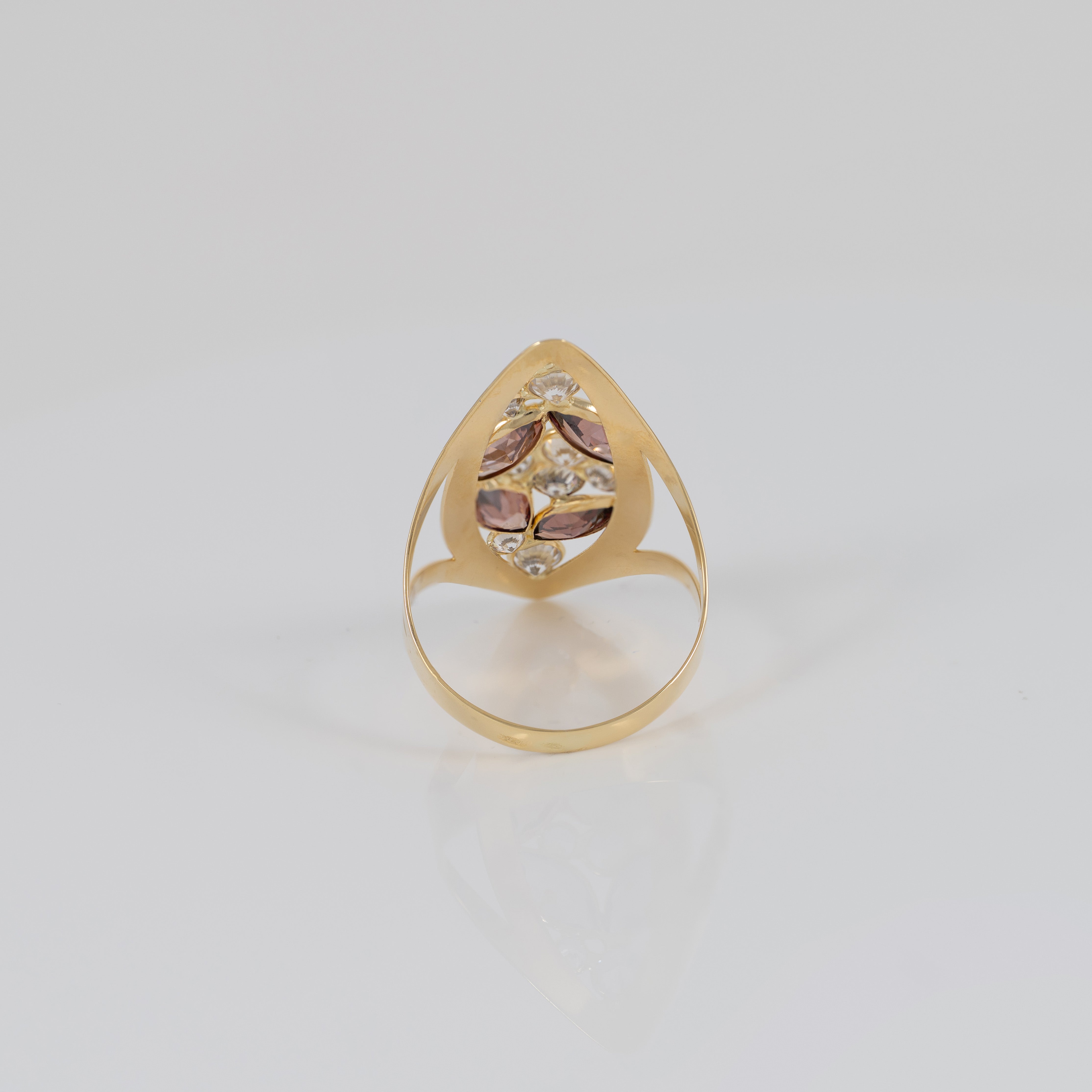 Anillo lanzadera de oro 18k 750